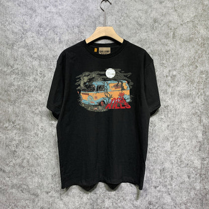 Gallery Dept T Shirt Retro Printed Loose Short-Sleeved Shirt