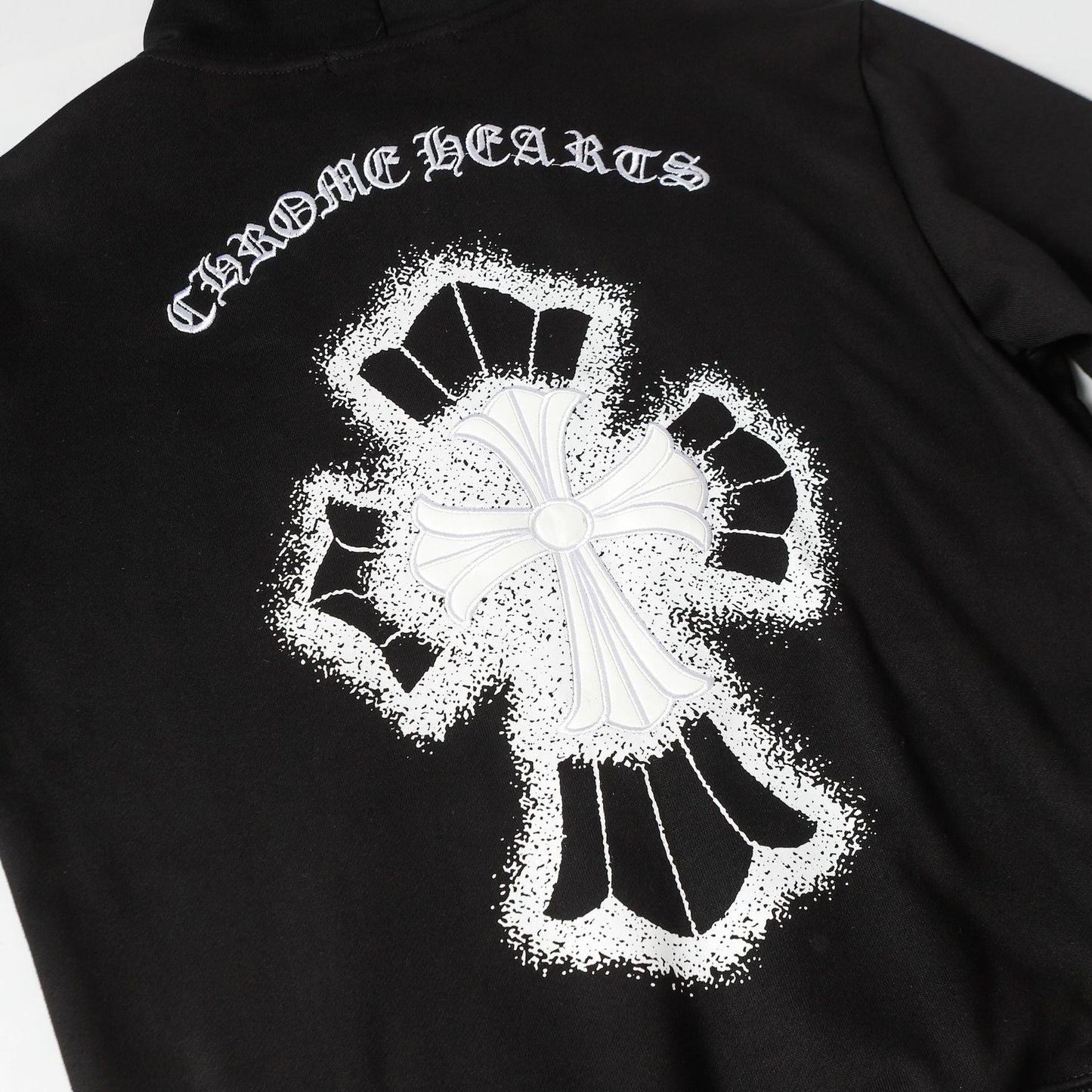 Chrome Heart Hoodie Chrome Heart Sanskrit embroidered hooded sweater