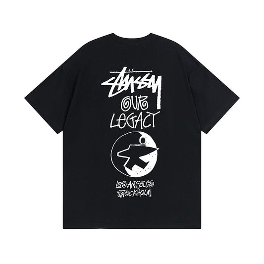 Stussy T-Shirts Casual Loose Couple T-Shirts
