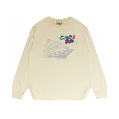 Gallery Dept Long Sleeved Shirt Fashion Brand Long Sleeve Long-Sleeved T-shirt Blouse