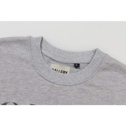 Gallery Dept Long Sleeve Shirt Letter Print Print Long Sleeve Crew Neck Sweater