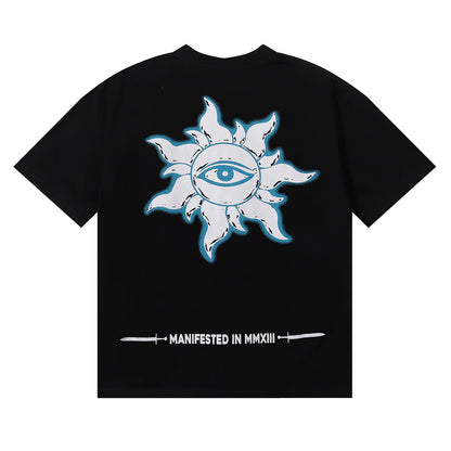 Godspeed T-shirts Skull Marines Printed Cotton Casual Short Sleeves Men and Women