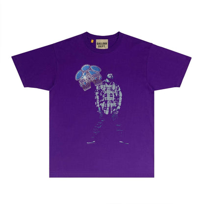 Gallery Dept T Shirt Retro Printed Loose Short-Sleeved Shirt